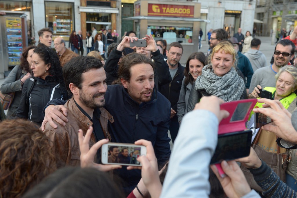 Alberto Garzón y Pablo Iglesias Anuncio Confluencia