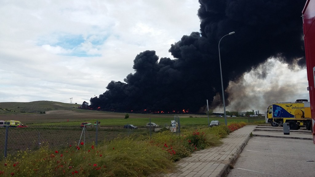 Incendio de neumaticos Seseña