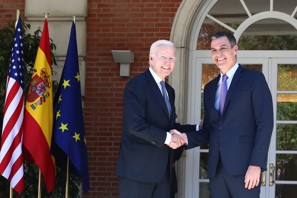 Biden y Sanchez el dia previo a cumbre OTAN