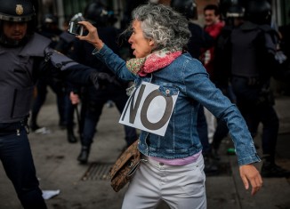 protesta no policías