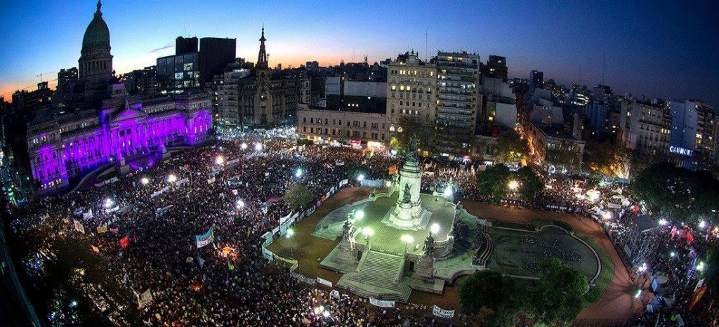 argentina manifestacion pañuelazo aborto del Colectivo Ni una menos