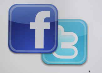 facebook,twitter,logos