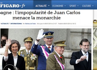 figaro,articulo,impopularidad,rey,amenaza,monarquia