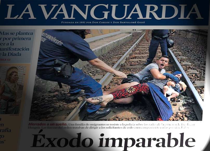 Portada de La Vanguardia del día 4-9-2015