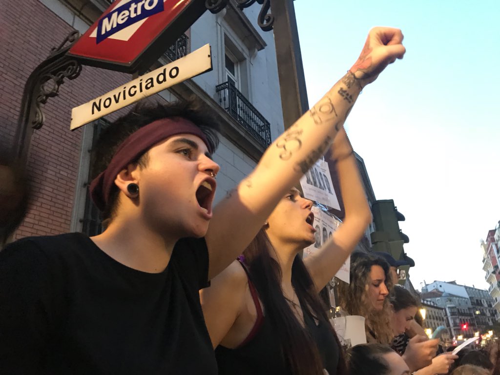 manifestacion sentencia la manada feminismo madrid