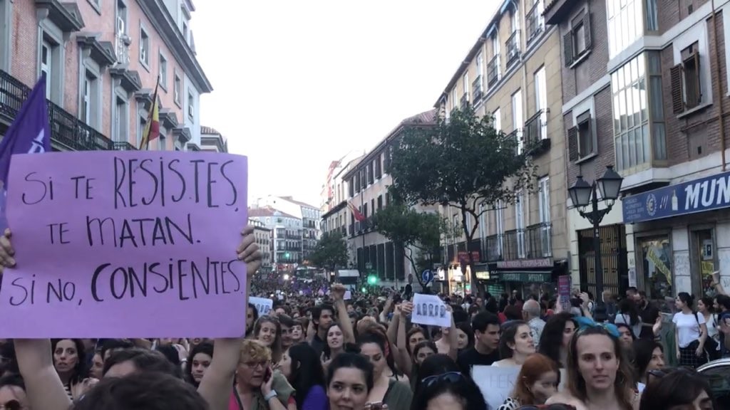 manifestacion sentencia la manada si te resistes te matan