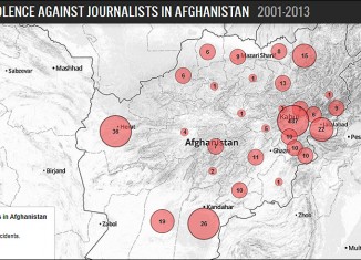 mapa ataque periodistas afganistan