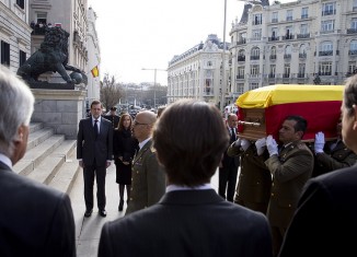 rajoy,presidentes,capilla,ardiente,suarez,adolfo,feretro