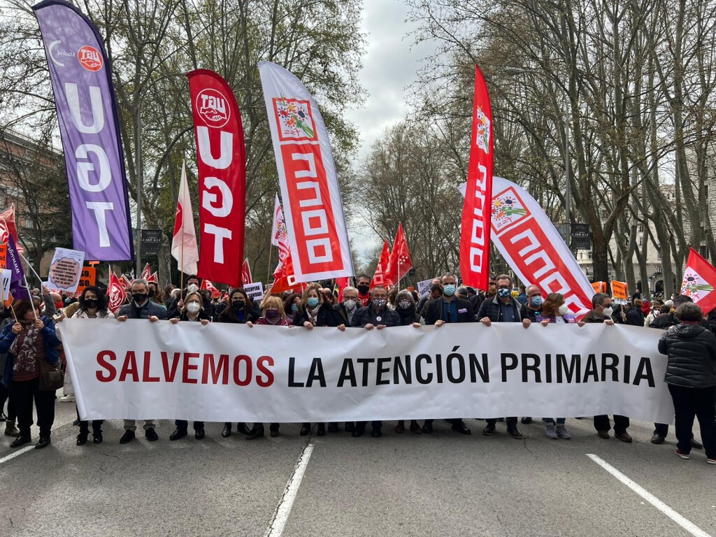 salvemos atencion primaria madrid protesta sanidad publica 