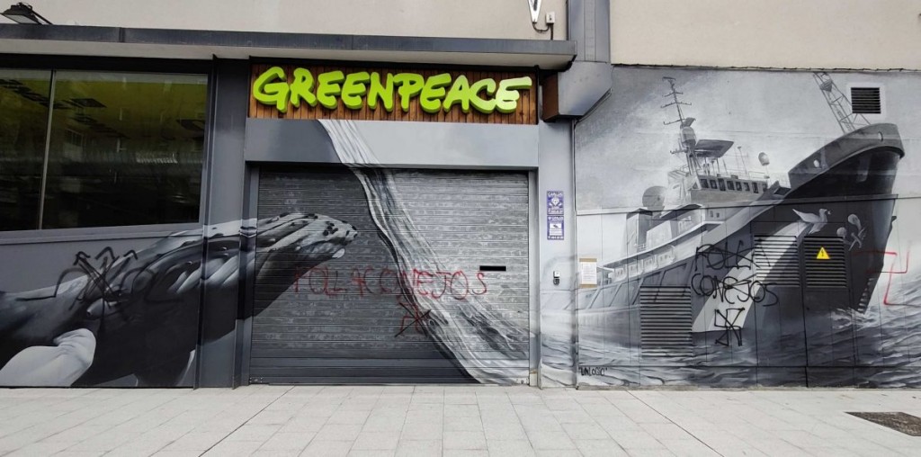 sede greenpeace vandalizada marzo 2021