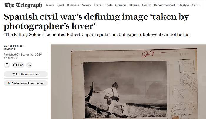 telegraph-foto-miliciano-no-capa